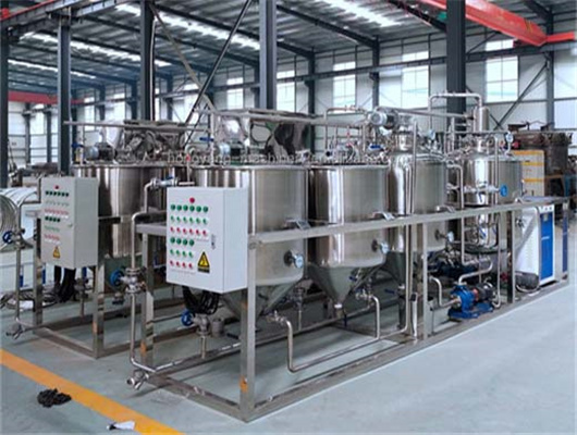 cost crude palm oil refining machinery in egypt