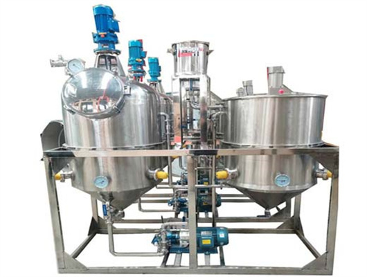 high efficiency edible palm oil refining machine in kuwait